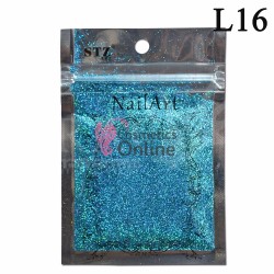 Decor pentru unghii NADP030NN sclipici Laser Holografic  Sea Glass